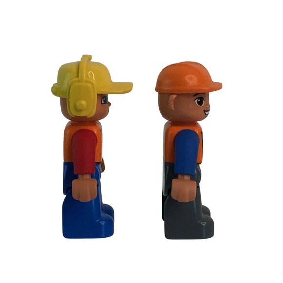 Lego Duplo Figures Lot of 4 Boy Girl Children Construction Workers - Picture 9 of 9